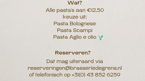 Pasta Dag